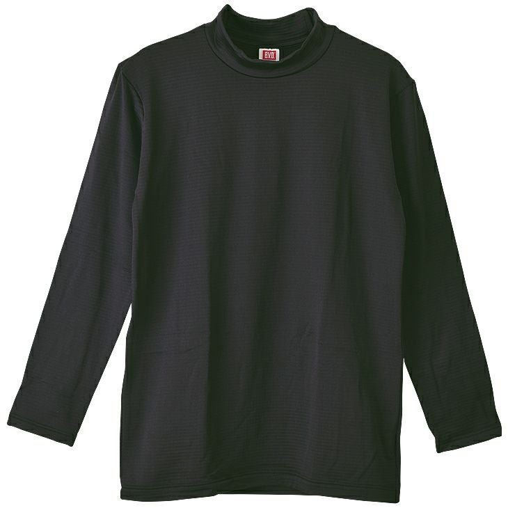 敦賀気比　長袖 25年モデル】BVD 瞬暖GRID-TEC + 裏起毛 ハイネック長袖Tシャツ 【M/L