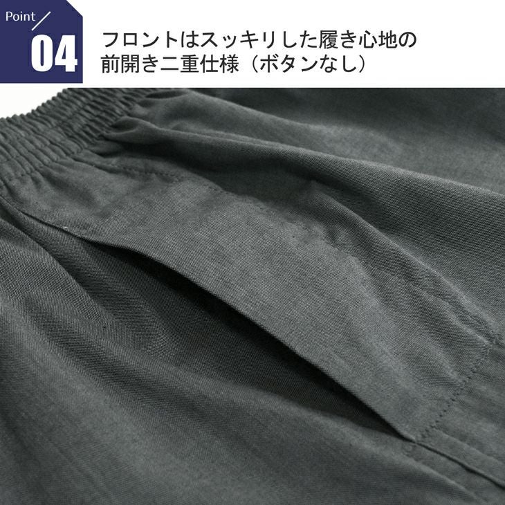 2枚組 B.V.D. トランクス ボタンなし前開き シャンブレー チェック 綿