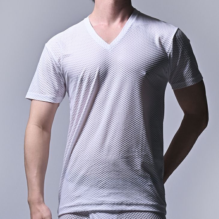 BVD エアーメッシュドライプラス Vネック半袖Tシャツ【M/L/LL】GR784