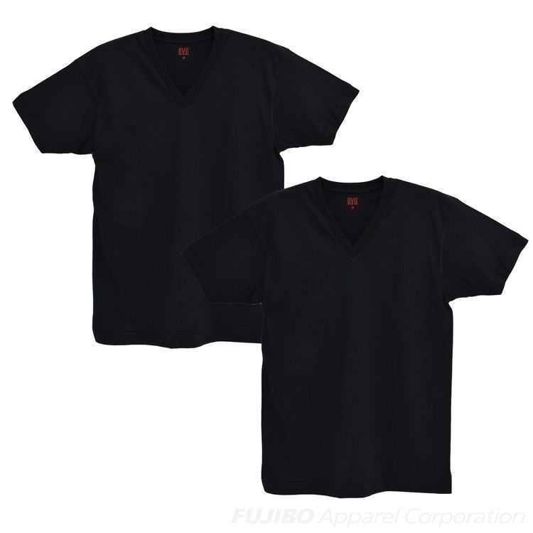 B.V.D. 綿100％天竺 PACK Vネック半袖Tシャツ （M/L/LL） EC104-2P