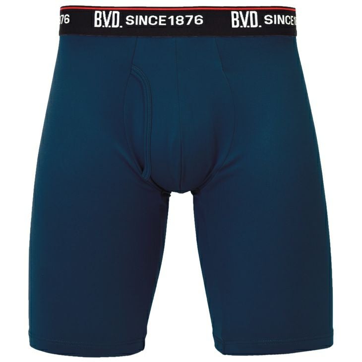 BVD ライトフィット 裏起毛 ロング ボクサー (前開き) 立体フロント