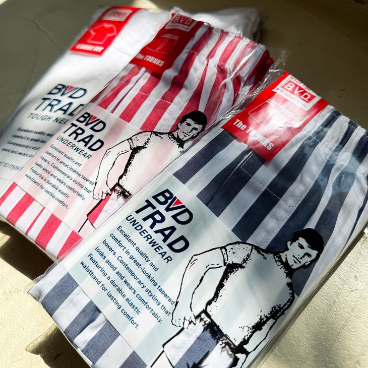 BVD サーカスストライプ トランクス Cotton100% （M/L/XL）EC500