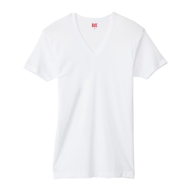 BVD 2枚組セット 接触冷感 V首半袖Tシャツ 吸水速乾 クールビズ V 
