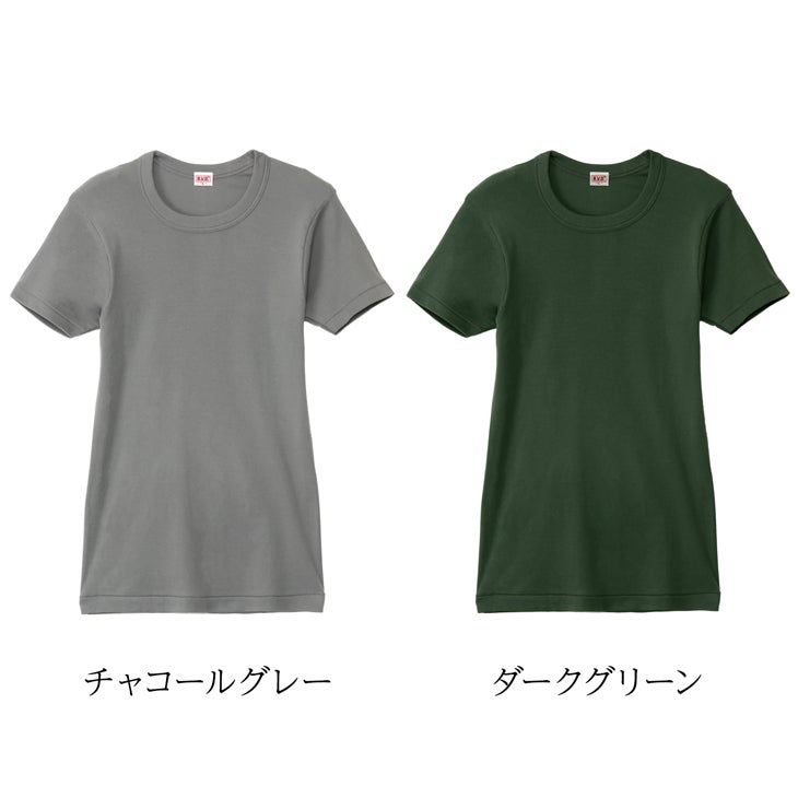 B.V.D.GOLD 限定COLOR 丸首半袖Tシャツ TOUGH NECK 綿100％ （M/L/LL
