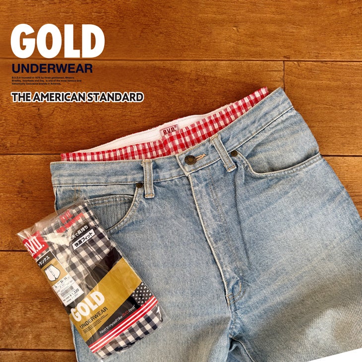 B.V.D. GOLD 先染トランクス 150周年記念限定 (M/L) G160 | フジボウ